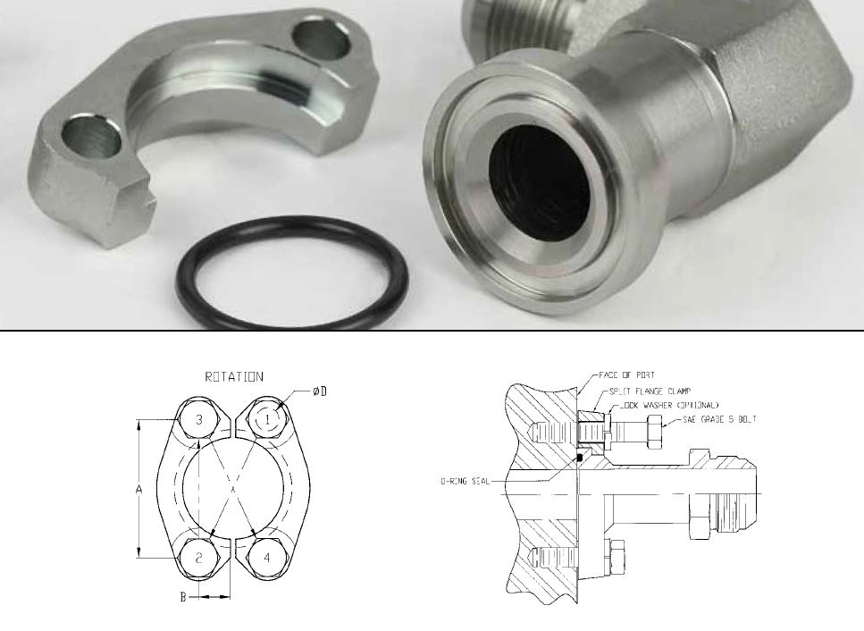 Split Flange Adapters Pneumatic Components